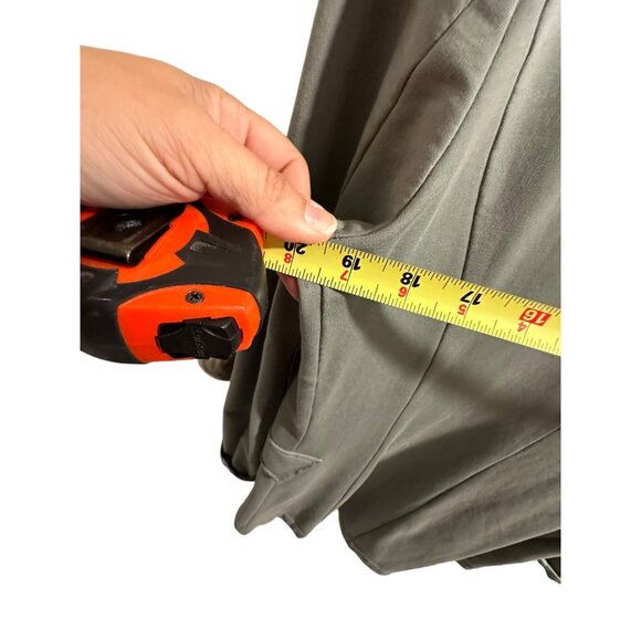 💰BOGO💰Long Green Cascading Military Jacket with Silver Buttons on Front sz M - Picture 12 of 12